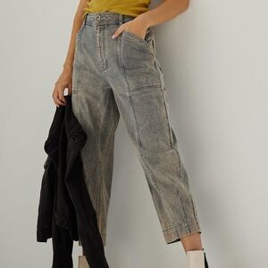 Anthropologie Pilcro and the Letterpress High Rise Seamed Straight Jeans